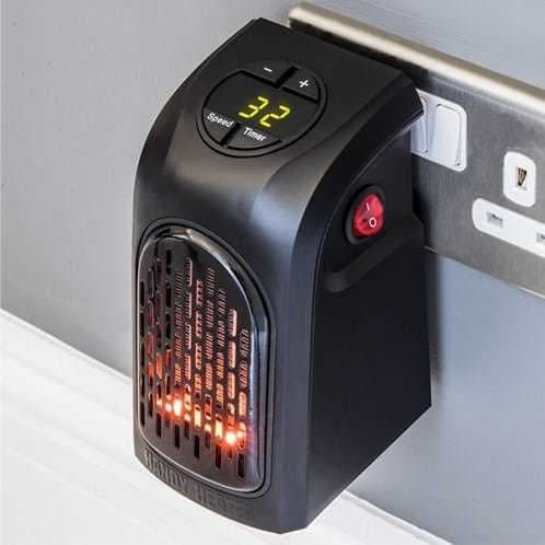 Varmeblæser (400W) til stikkontakt - Handy Heater