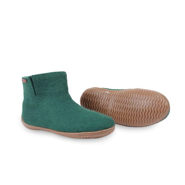 Ulltofflor (100% ren ull) med gummisula - Dansk design från SHUS