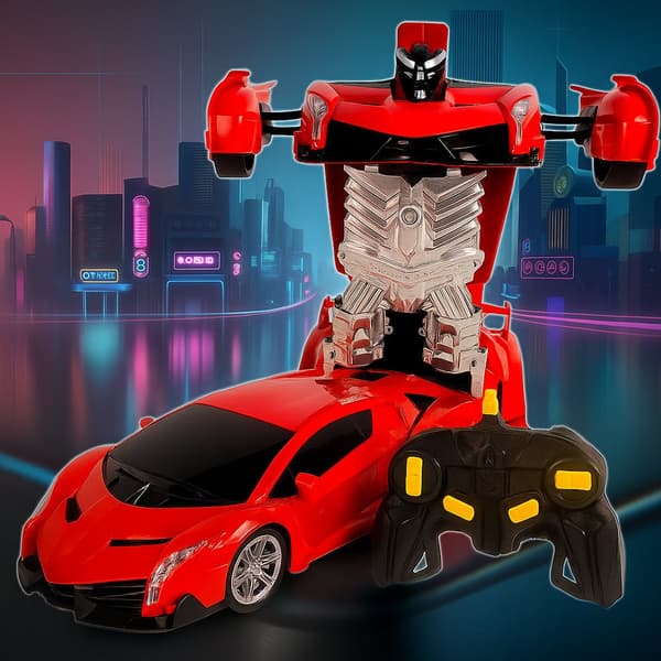 Remote Controlled Transformer Car with Sound and Light Effects
