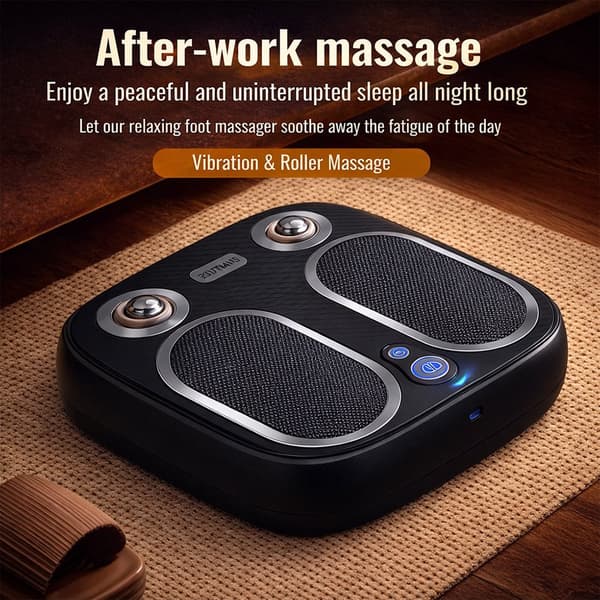 Fodmassage med varme, vibration og roterende massage