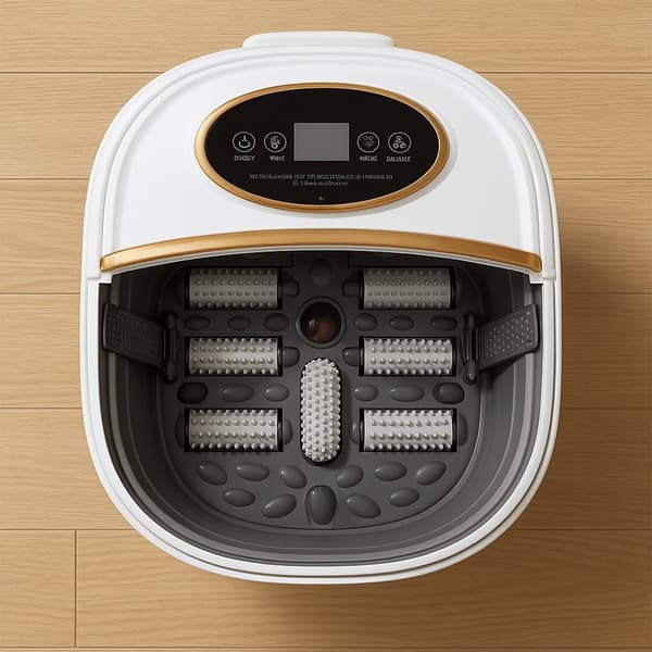 Foldable Foot Spa - with heat and 6 massage heads for deep massage