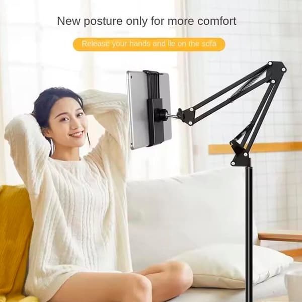 Floor Stand for Tablet and Smartphone - Adjustable and Stable Solution