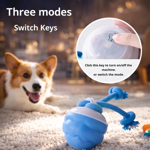 Smart Aktivitetsbold til Hunde – Automatisk & Interaktiv
