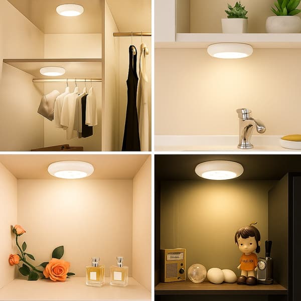LED spotlight with remote control - 3 pcs.