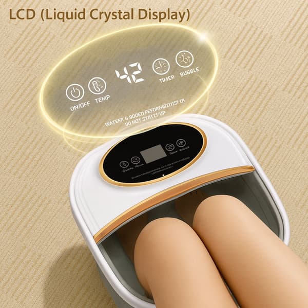 Foldable Foot Spa - with heat and 6 massage heads for deep massage