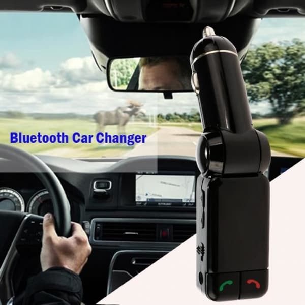 Kit MP3 FM Sender SD Dual USB Oplader Bluetooth LCD Skærm bil