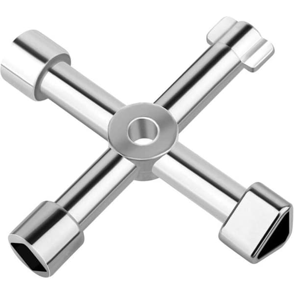 Krydsnøgle multifunktion - OKZ® - 4 profiler - Zinklegering - Universel