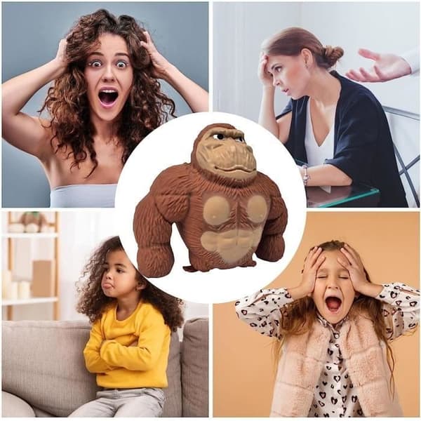 Legetøj - Orangutang - Gummi TPR - Elastisk - Til voksne