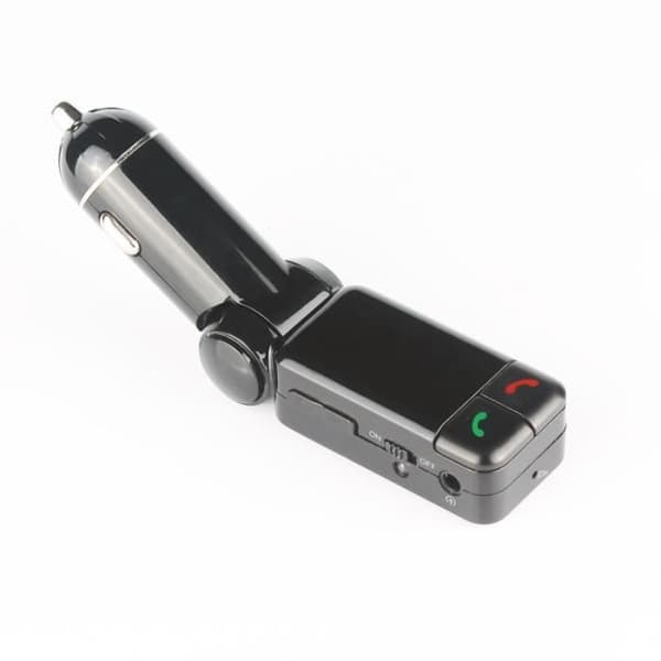 Mini bærbar FM transmitter Mp3 Bluetooth bilsæt LCD USB oplader håndfri til smartphone og tablet