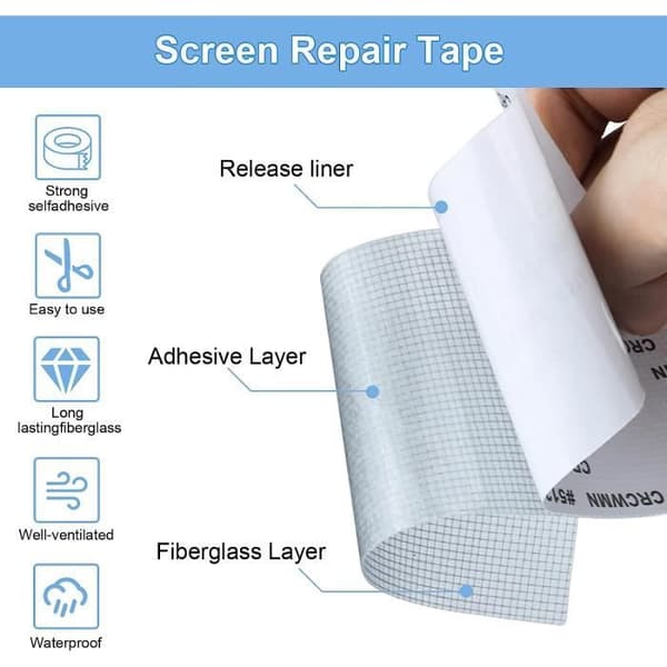 Korjausteippi - 5cm x 200cm - Väri harmaa - Liimakiinnitys