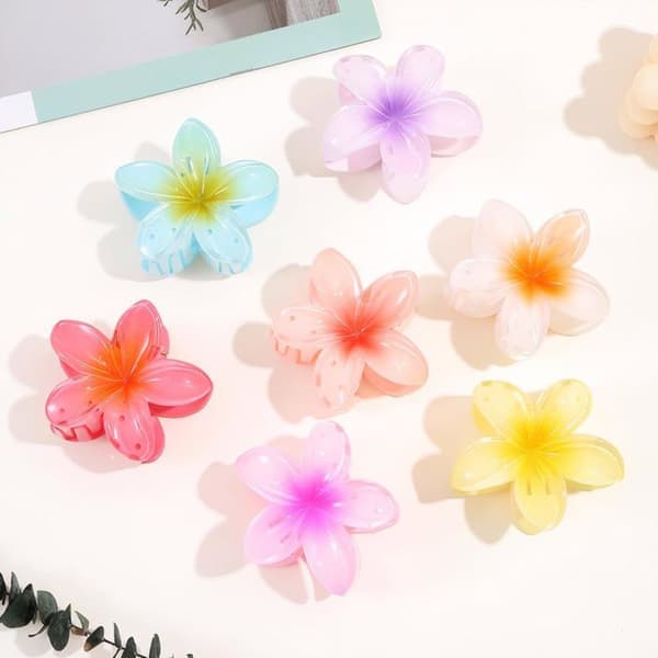 Hårnåle - Blomst - 12 stk. - Antiskrid - 4 cm - Multifarvet