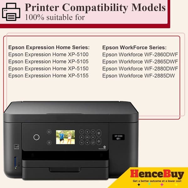 Blækpatroner - Kompatible - 502 XL - Multi-farver - Pakke med 4 - Til Epson Expression Home og Workforce