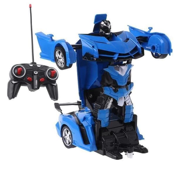 Fjernstyret elektrisk bil Transformers - Blå - 360° rotation - Én-knaps transformation