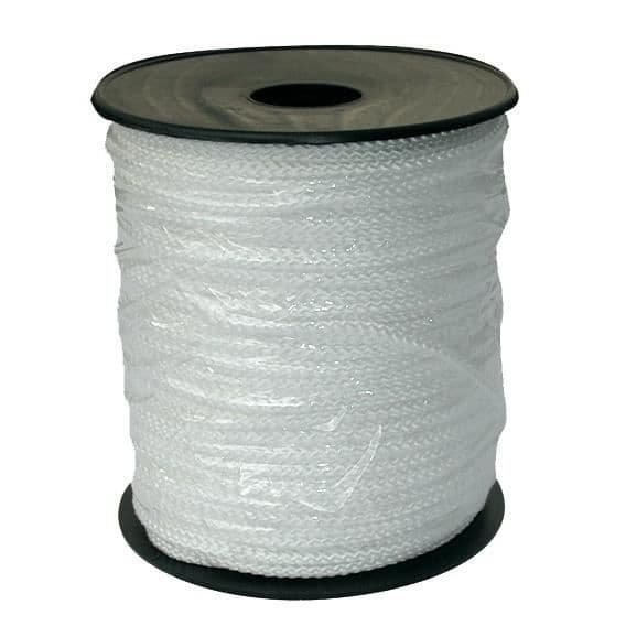Vit polypropenfläta Ø 2 mm x 100 m