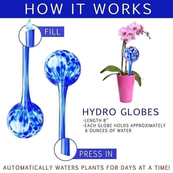Hydro Globes Mini Vandingsampuller, Luksus Sæt med 2 Stykker XU8CE7
