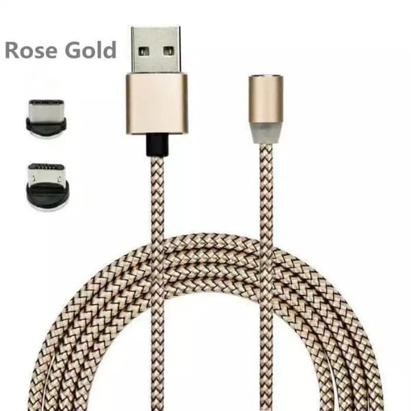 2A Magnetisk Type C & Micro USB Oplader Adapter Til Android bv840