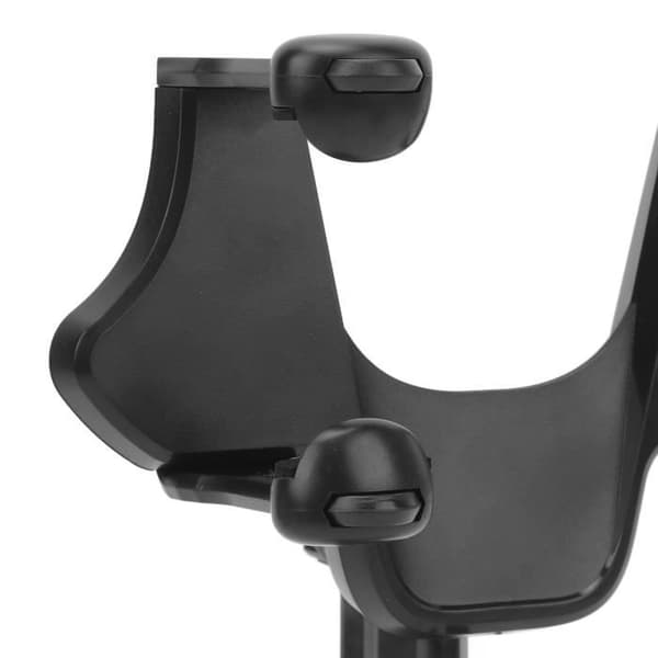 Telefonholder - SALUTUYA - Spejlmontering - Materiale af høj kvalitet - Multifunktionel - Sort