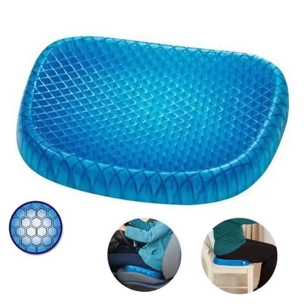Sæde pude Egg Sitter - Egg Sitter - Blå - Elastisk gel - Sammenfoldelig - Bikube design