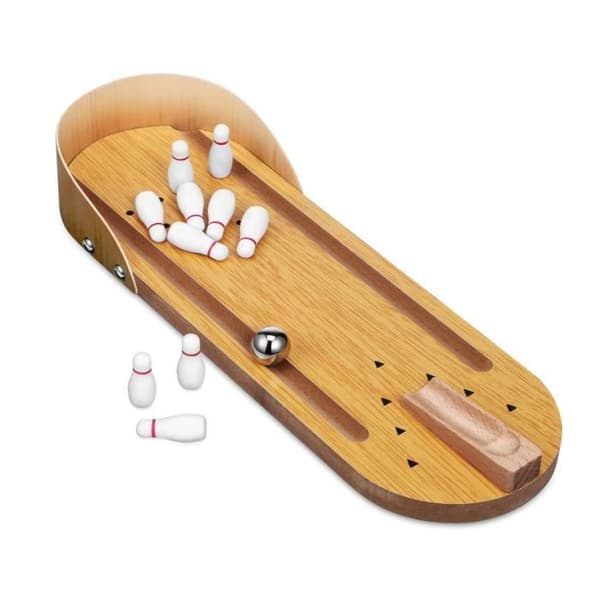 Bordspel - Mini Bowling - Massivt trä - För barn - Inomhus