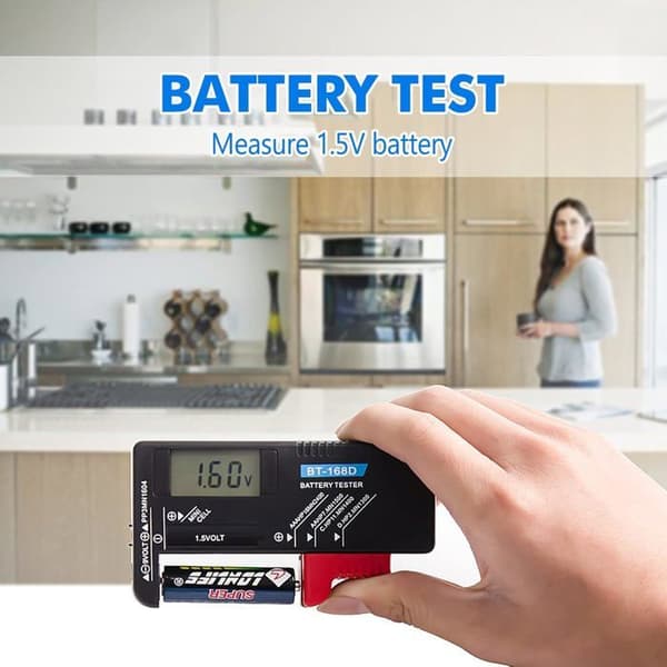 Batteritesteren - BT-168D - Digital - LCD - Kompakt - Høj Præcision