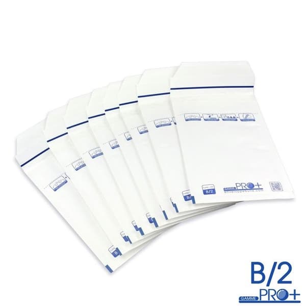 Bubbelkuvert - ENVELOPPEBULLE - 100-pack - Vit - Format B/2 - Självhäftande stängning