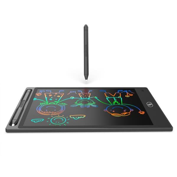LCD Grafiktablet - ZEAICOS - 12 tommer - Farveskærm 8 nuancer - Ergonomisk stylus - Sort