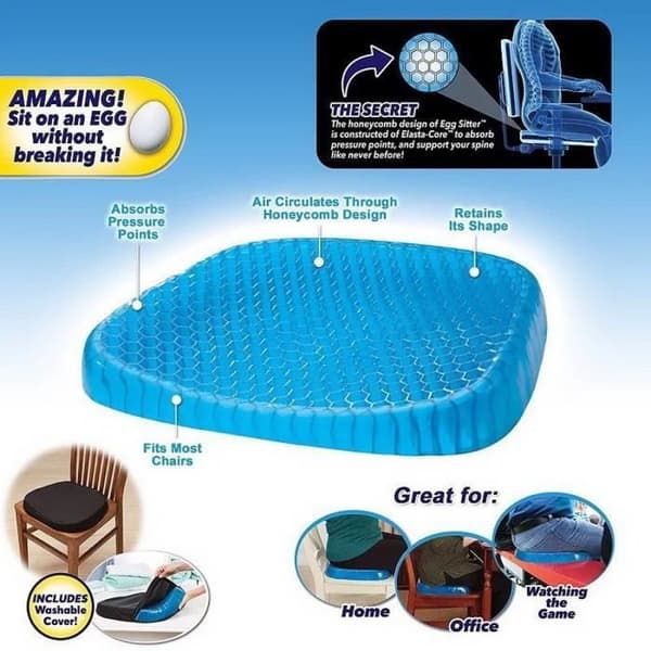 Istuinalusta - Egg Sitter - TPE-geeli - Ergonominen - Mukava - 37x34.5cm