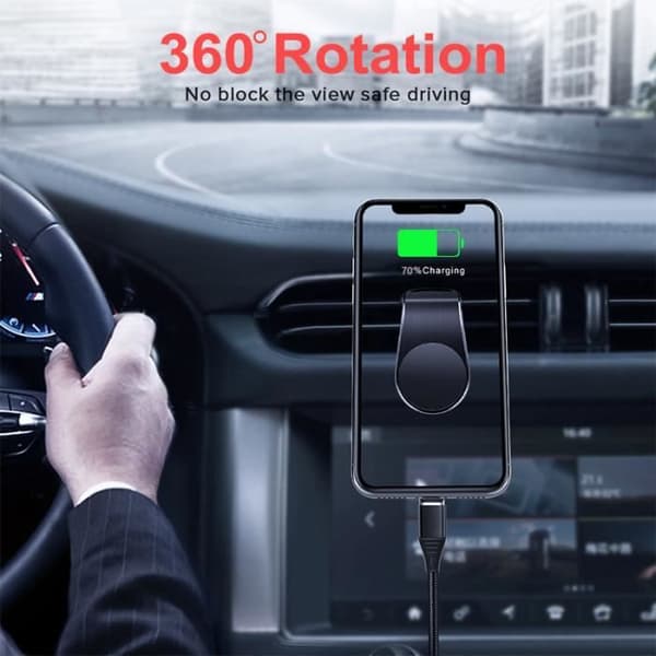 Universal magnetisk telefonholder til bil - Sort