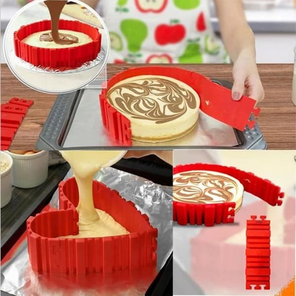 2017 Ny 4Pcs / sæt Magic Bake Slanger Fødevarekvalitet Silikone Kageform Bagning