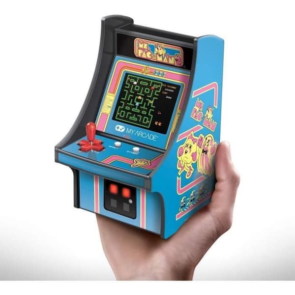 Retro Mini Arcade Terminal - My Arcade - Ms PAC-MAN - Väri sininen - Pac Man License - Retro Console Platform