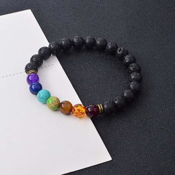 7 Agate Chakra Lava Beads Healing Beads Present