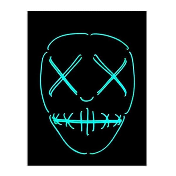NEON VALO MASKEERAUS MALLI NIGHTMARE Musta