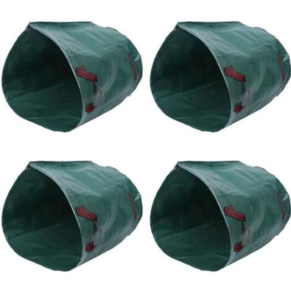 Trädgårdsavfallspåsar - YWEI - 270L - Fällbar - Hållbar - Pack 4