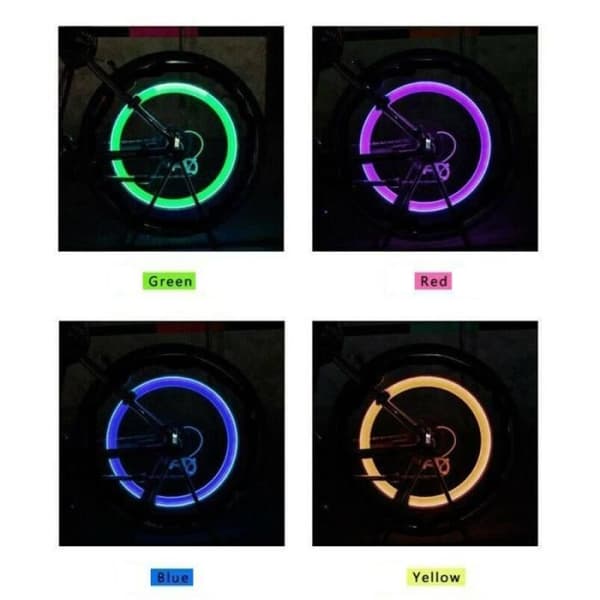 Cykellygte - YWEI - 2PCS - LED Flash lys - Vandtæt LED lampe - Ventilpropper