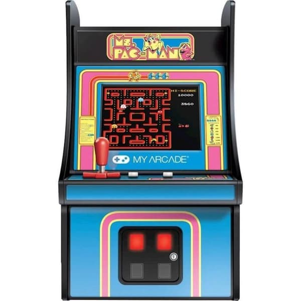 Retro Mini Arcade Terminal - My Arcade - Ms PAC-MAN - Väri sininen - Pac Man License - Retro Console Platform
