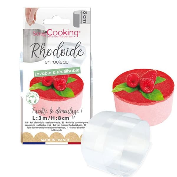 Ruban rhodoïde til kager 3 m x 8 cm