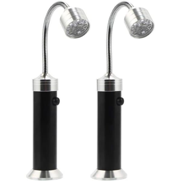 Grilllys - Meget Lysende LED - Magnetisk Base - Fleksibel 360° - 2 Stykker