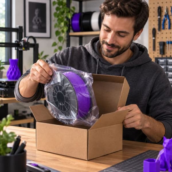 Filament PLA violet 1,75 mm 1 kg til 3D-printer FDM og FFF – 190 til 230 °C