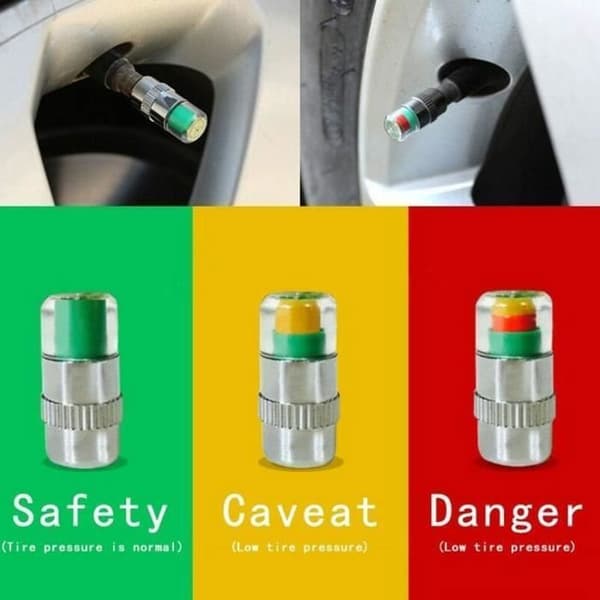 4 Delar Ventil Lock Däck Bil Tryck Sensor Däck Tryck Övervakare Däck Tryck Indikator Sensor Multi RESERVDELAR FÖR DÄCK