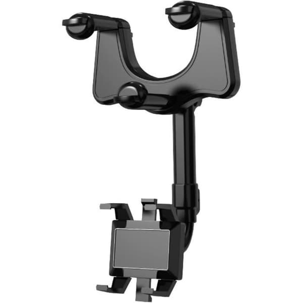 Telefonholder - Multifunktionel - Rotérbar 360° - Sort - Bilbakspejl - Sikker