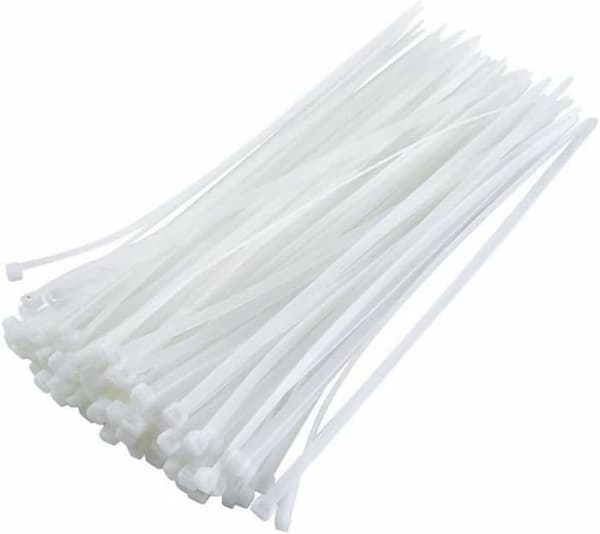 Serre-cable - ANNORLUNDA - Förpackning om 100 - 100x2,5mm - Plast - Vit