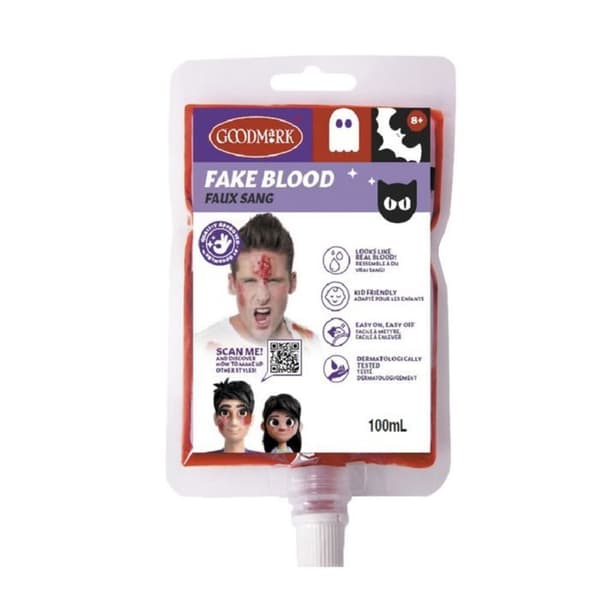 Falsk blodpose 100ml - Sjov og spas