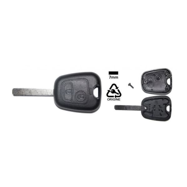 Nøglefob med 2 knapper til Peugeot Citroën biler