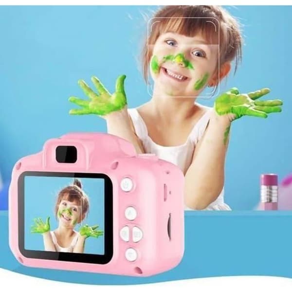 Digitalkamera til børn - LEMONBEST - Rosa Børne mini - 800 pixels - 8G