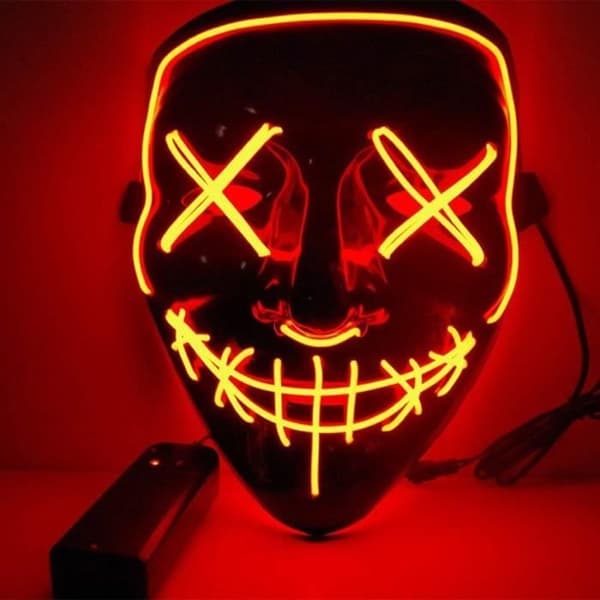 Purge LED-valomaski Halloweenia varten - Punainen