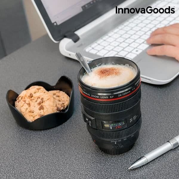 Rejsemug - EUROWEB - Multifunktionel kop med låg - 400 ml - Moderne design - ABS