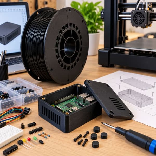 Filament PLA Sort 1,75 mm 1 kg – 3D-printer FDM / FFF