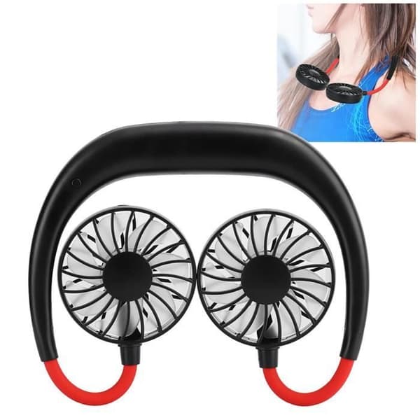 Mini Ventilator - Cikonielf - Bærbar - Genopladelig USB - 3 Hastigheder - Sort