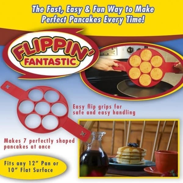 Ny 2017 Non Stick Flippin' Fantastic Nonstick Pancake Maker Egg Maker Ring