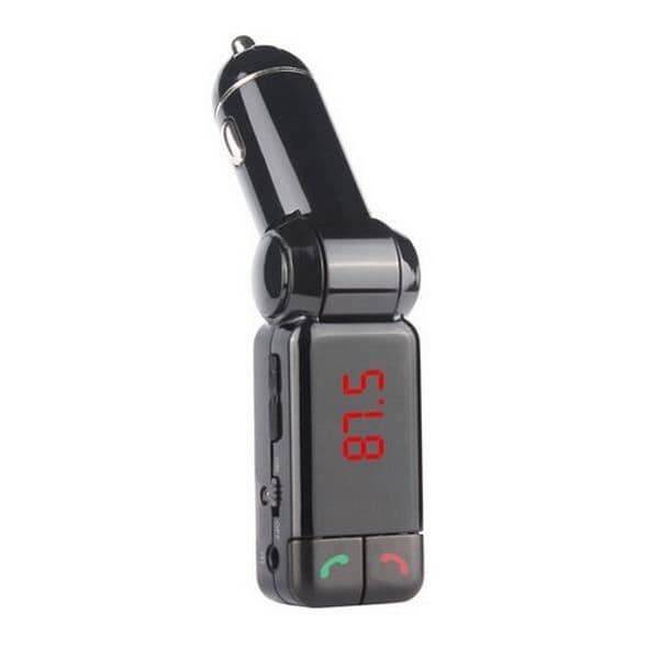 Bluetooth FM biltransmitter bil MP3-afspiller med LED-display, cigarettænder, dobbelt USB og